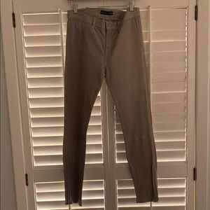 J Brand Lambskin Leather Pants Light Grey NEW WITH TAG